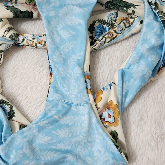 New!Agua Bendita Perla Aine Side Tie Bikini Bottoms - Picture 10 of 12